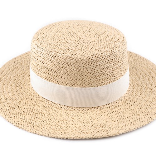 Női nyári kalap természetes világos